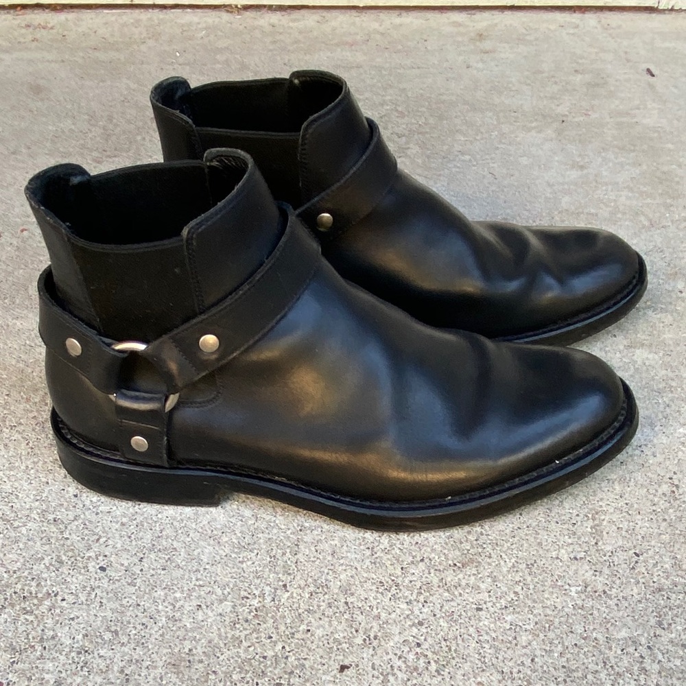 Vintage Saint Laurent Paris harness boot